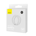 BASEUS PCCH000001 Halo Magnetický univerzální kroužek pro MagSafe, 2ks, černý