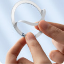 BASEUS PCCH000001 Halo Magnetický univerzální kroužek pro MagSafe, 2ks, černý