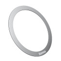 BASEUS PCCH000012 Halo Magnetický univerzální kroužek pro MagSafe, 2ks, stříbrný