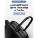 BASEUS PPQD-B01 Qpow Powerbanka 10.000mAh s výkonem 15W a integrovaným Lightning kabelem, černá