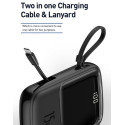 BASEUS PPQD-B01 Qpow Powerbanka 10.000mAh s výkonem 15W a integrovaným Lightning kabelem, černá