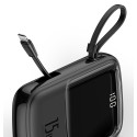 BASEUS PPQD-B01 Qpow Powerbanka 10.000mAh s výkonem 15W a integrovaným Lightning kabelem, černá