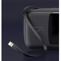 BASEUS PPQD-B01 Qpow Powerbanka 10.000mAh s výkonem 15W a integrovaným Lightning kabelem, černá