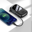 BASEUS PPQD-H01 Qpow Powerbanka 20.000mAh s výkonem 20W a integrovaným Lightning kabelem, černá