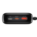 BASEUS PPQD-H01 Qpow Powerbanka 20.000mAh s výkonem 20W a integrovaným Lightning kabelem, černá