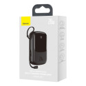 BASEUS PPQD-H01 Qpow Powerbanka 20.000mAh s výkonem 20W a integrovaným Lightning kabelem, černá