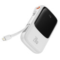 BASEUS PPQD060002 Qpow Pro Powerbanka 10.000mAh s výkonem 20W a Lightning kabelem, bílá