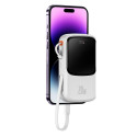 BASEUS PPQD060002 Qpow Pro Powerbanka 10.000mAh s výkonem 20W a Lightning kabelem, bílá
