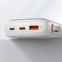 BASEUS PPQD060002 Qpow Pro Powerbanka 10.000mAh s výkonem 20W a Lightning kabelem, bílá