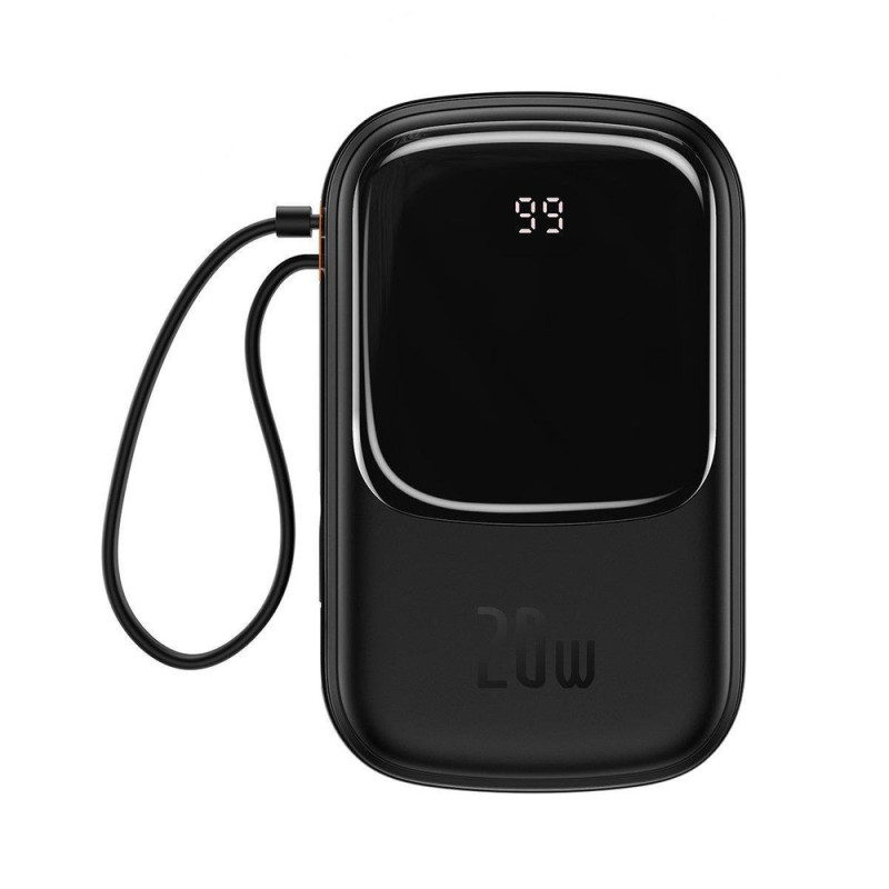 BASEUS PPQD060201 Qpow Pro Powerbanka 20.000mAh s výkonem 20W a Lightning kabelem, černá