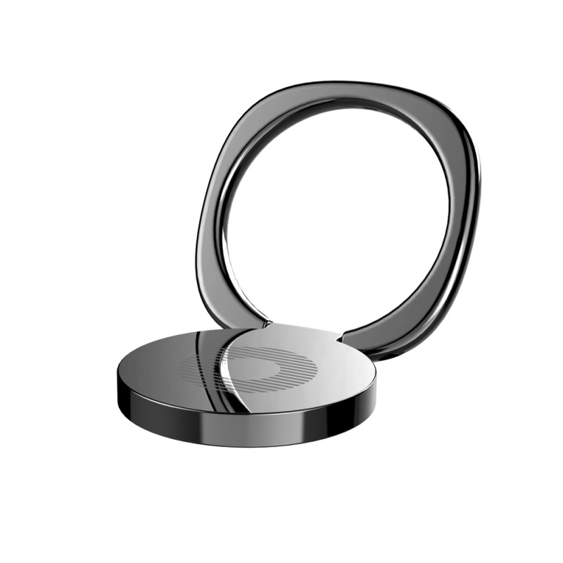 BASEUS Privity Ring holder Magnetický (MagSafe) kroužek s prstýnkem, černý