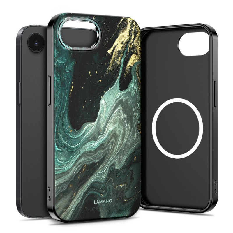 Kryt Tech-Protect LAMANO MagSafe pro iPhone 16e / 17e - black/green
