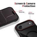 Kryt Tech-Protect MagHybrid iPhone Air MagSafe black/červená