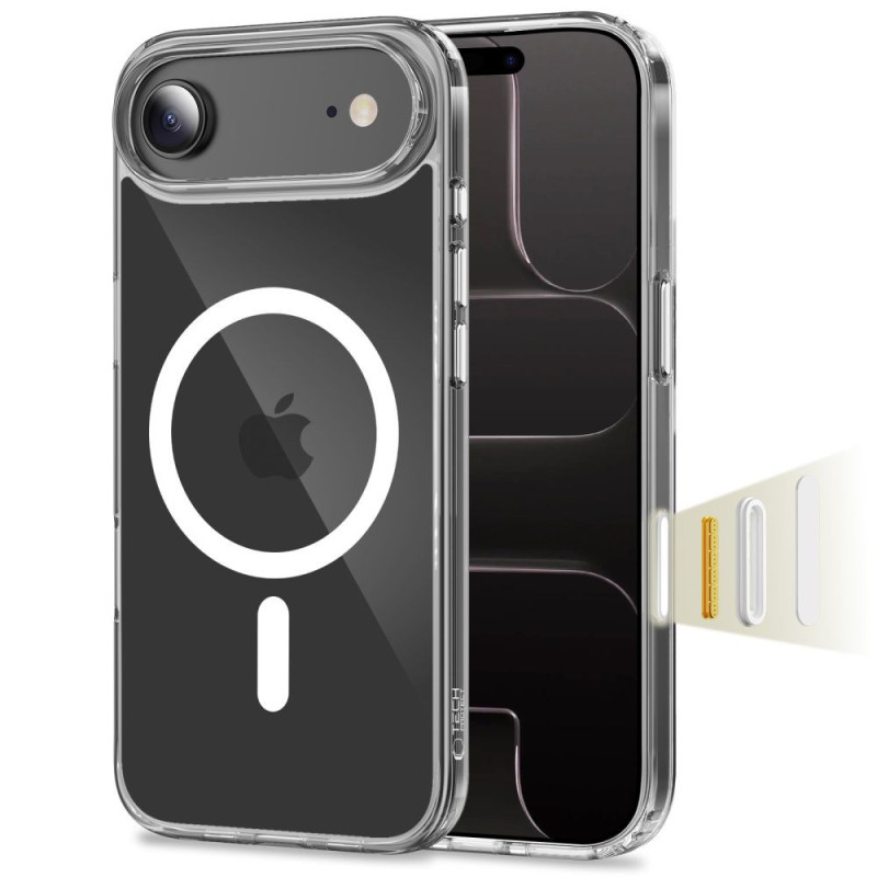 Kryt Tech-Protect FLEXAIR HYBRID CC MagSafe pro iPhone Air - čirá