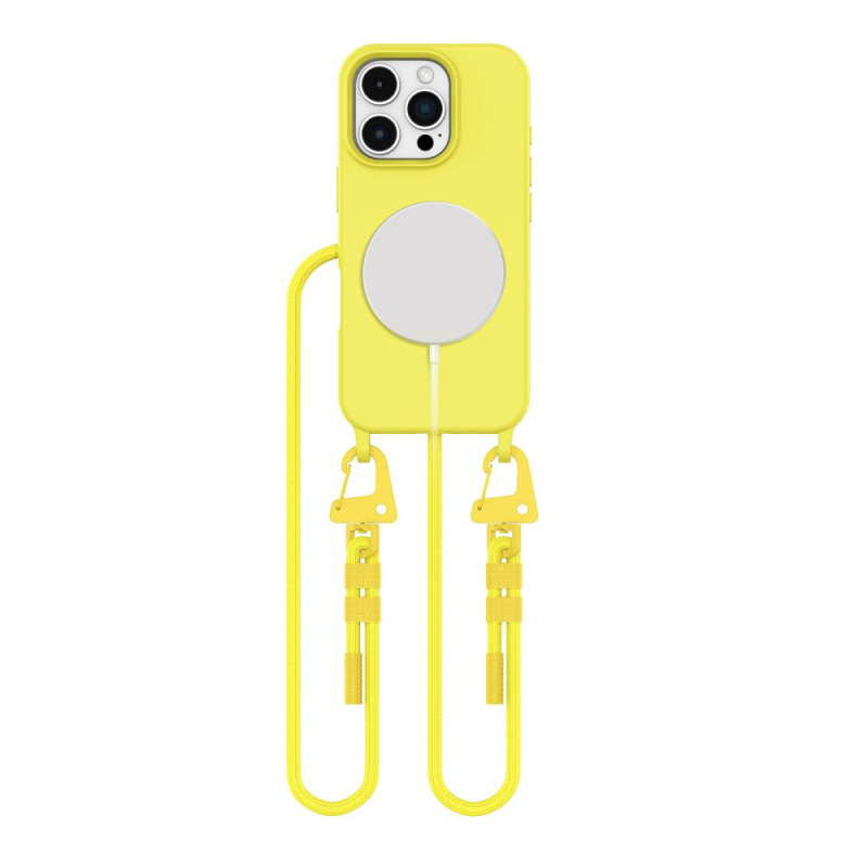 Kryt Tech-Protect MAGNECKLACE pro iPhone 16 Pro - žlutá
