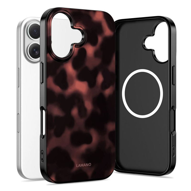 Kryt Tech-Protect LAMANO MagSafe pro iPhone 16 - černá/červená