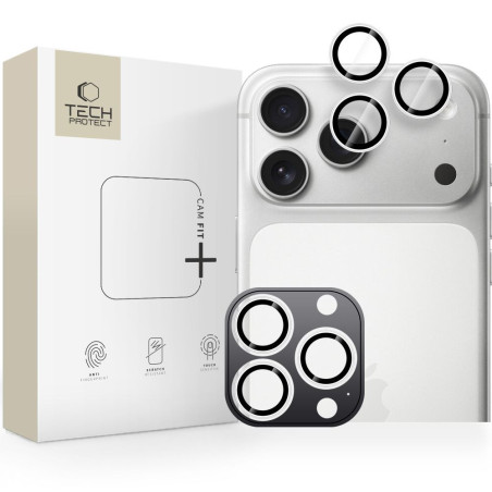 Tech-Protect CAMRING FIT+ ochrana zadní kamery pro iPhone - stříbrn