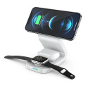 AG Premium Magsafe indukční nabíječka 3v1 15W B-16, bílá