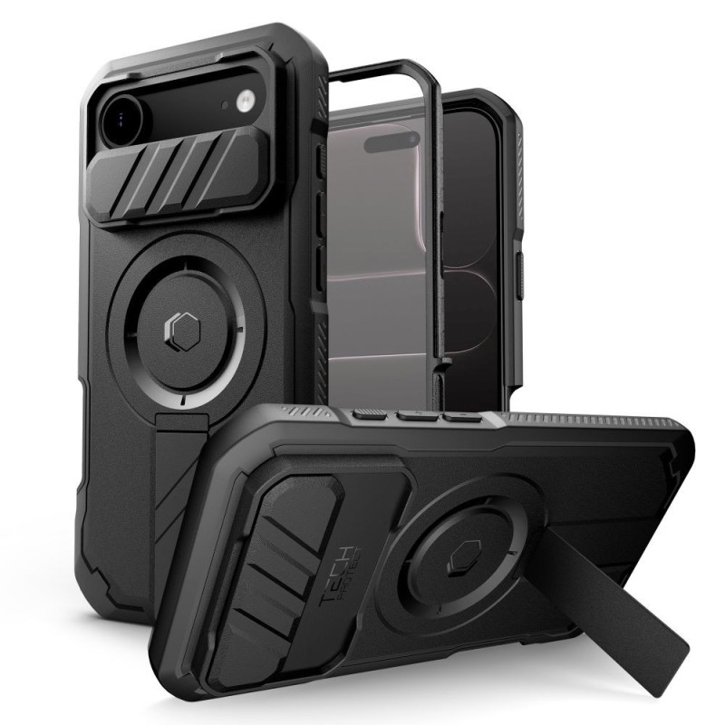 Kryt Tech-Protect KEVLAR MagsSafe pro iPhone Air - černý
