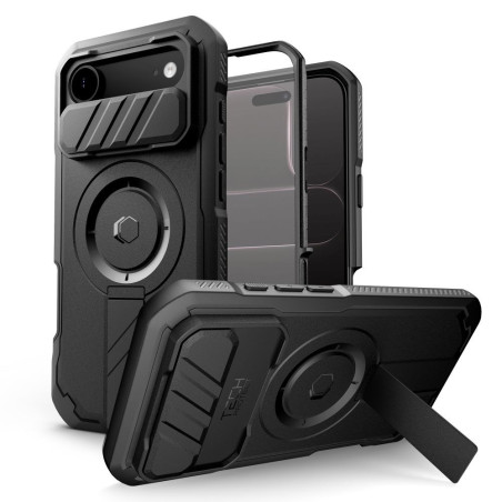 Kryt Tech-Protect KEVLAR MagsSafe pro iPhone Air – černý