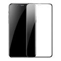 BASEUS SGAPIPH58S-KC01 Ochranné sklo 3D FULL-COVER 0.3mm pro iPhone X/XS/11 Pro, montážní rámeček, 2ks
