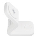 AG Premium Magsafe indukční nabíječka 3v1 15W B-16, bílá
