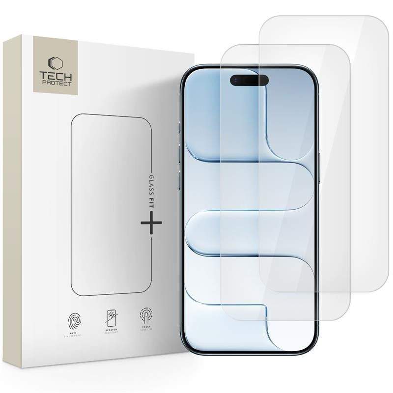 Ochranné sklo Tech-Protect GLASS FIT+ pro iPhone Air - transparent