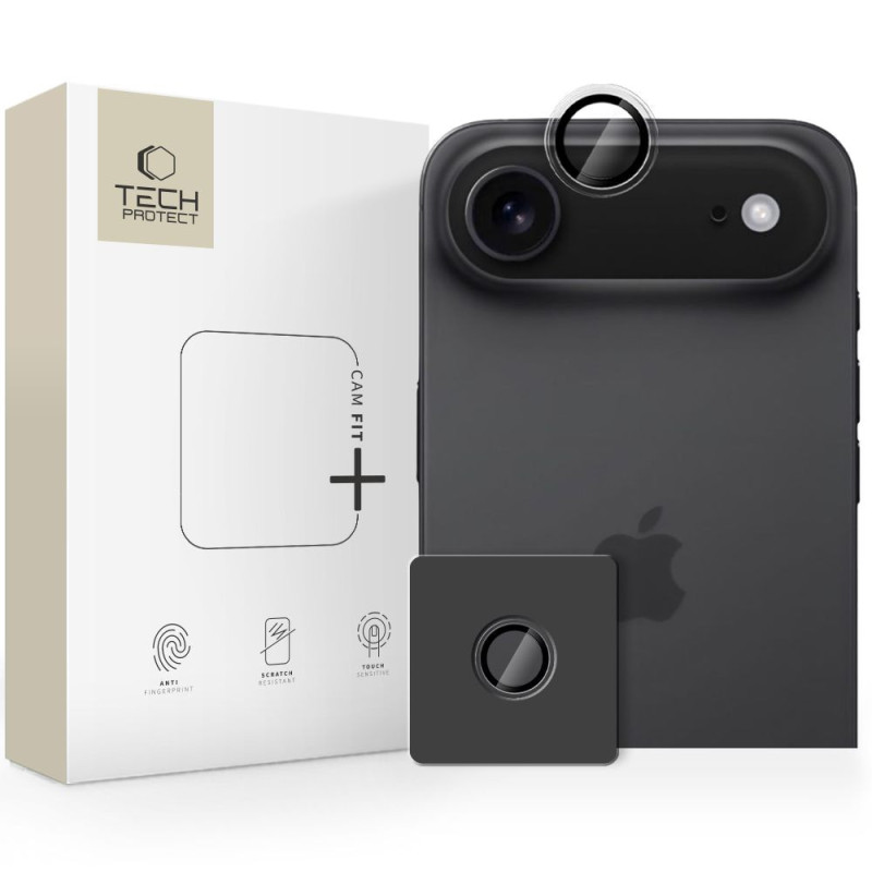 Ochranné sklo Tech-Protect CAMRING FIT+ pro iPhone Air - čiré
