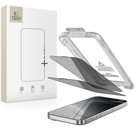 Tech-Protect QUICK SET SPY+ pro iPhone 16 Pro privacy (2-pack)