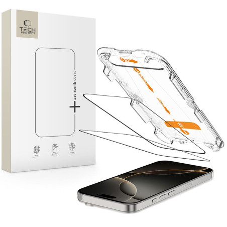 Ochranné sklo Tech-Protect Quick Set+ 2-pack iPhone 16 Pro
