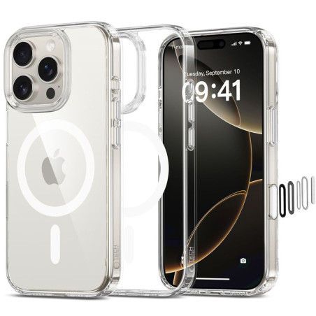 Kryt Tech-Protect FLEXAIR HYBRID CC Magsafe iPhone 16 Pro – čirá