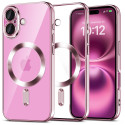 Kryt Tech-Protect MagFlex pro iPhone 16 - clear/růžová