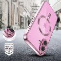 Kryt Tech-Protect MagFlex pro iPhone 16 - clear/růžová