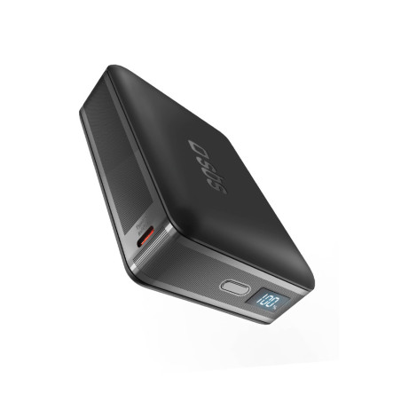 Powerbanka SBS HD 30W 10000mAh USB‑C s LCD - černá