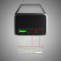 Powerbanka SBS 10000mAh LCD PD 35W s displejem – šedá
