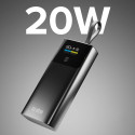 Powerbanka SBS SBS 10000mAh LCD PD 20W šedá