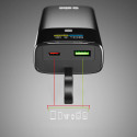 Powerbanka SBS SBS 10000mAh LCD PD 20W šedá