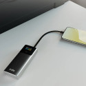 Powerbanka SBS SBS 10000mAh LCD PD 20W šedá