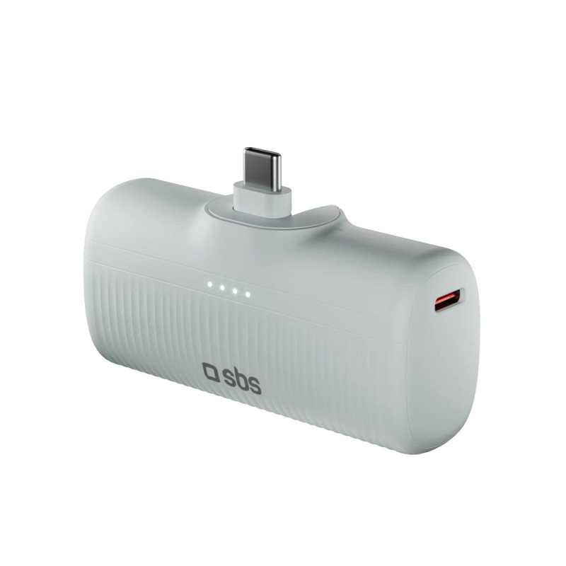 Powerbanka SBS EcoPower 5000 mAh 10W pro telefon - šedá