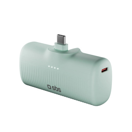 Powerbanka SBS EcoPower 5000 mAh 10W - zelená