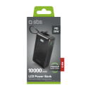 Powerbanka SBS 10000 mAh 20W - černá