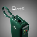 Powerbanka SBS 10000 mAh 20W s USB-C kabelem - zelená