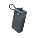 Powerbanka SBS 10000 mAh 20W s USB-C kabelem - tmavě šedá