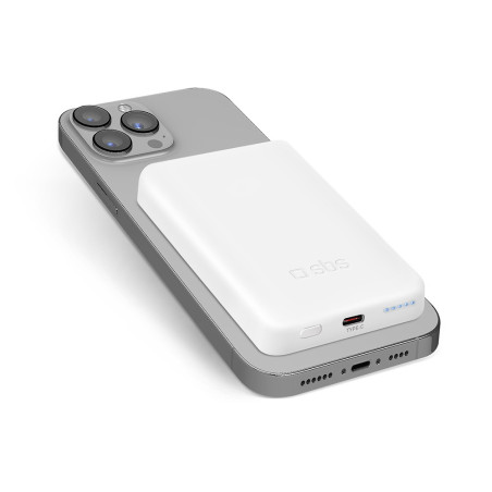 Powerbanka SBS TEBB5000MAG1CW 5000 mAh MagSafe - bílá