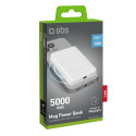 Powerbanka SBS TEBB5000MAG1CW 5000 mAh MagSafe - bílá