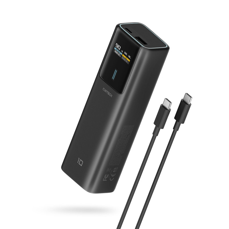 Powerbanka Cuktech CKPB100PGLBL 10.000mAh pro notebooky, smartphony a tablety - black