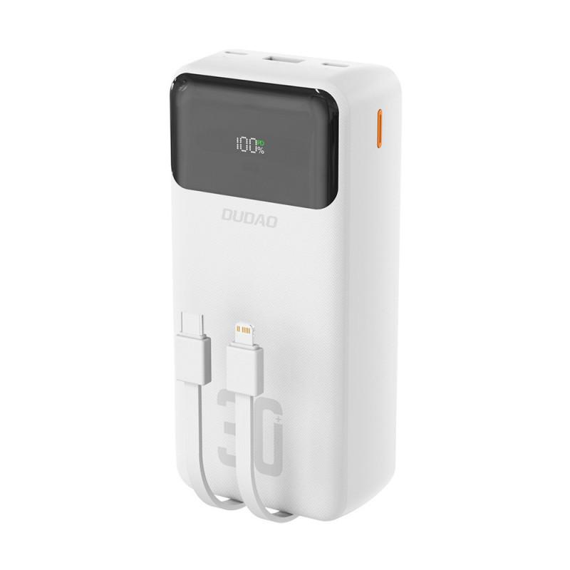 Powerbanka Dudao K15Max 30000mAh PD 22.5W pro mobilní zařízení - bílá