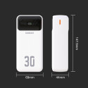Powerbanka Dudao K15Max 30000mAh PD 22,5W bílá
