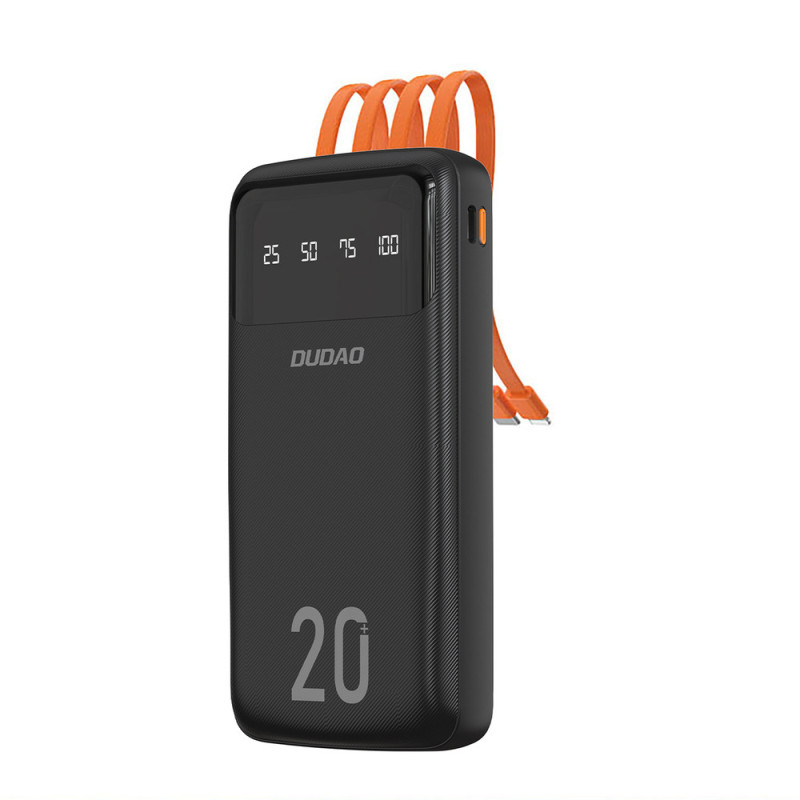 Powerbanka Dudao K6Pro+ 20.000mAh pro nabíjení zařízení - black