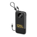 Powerbanka Dudao K13 10000mAh s kabelem – černá